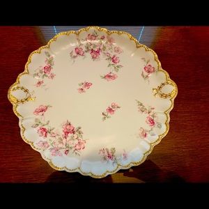 Haviland Limoges 13 Inch Handled Cake Plate Schleiger 241